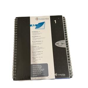 Livescribe A5 Notebook 1-4 NEW With Shrinkwrap‎ Packaging 80 Sheets Per Notebook